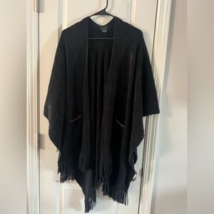 Zoe Madison black  Knit cape